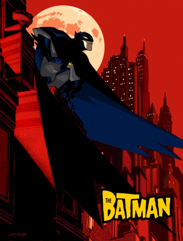 The Batman patrolling Gotham